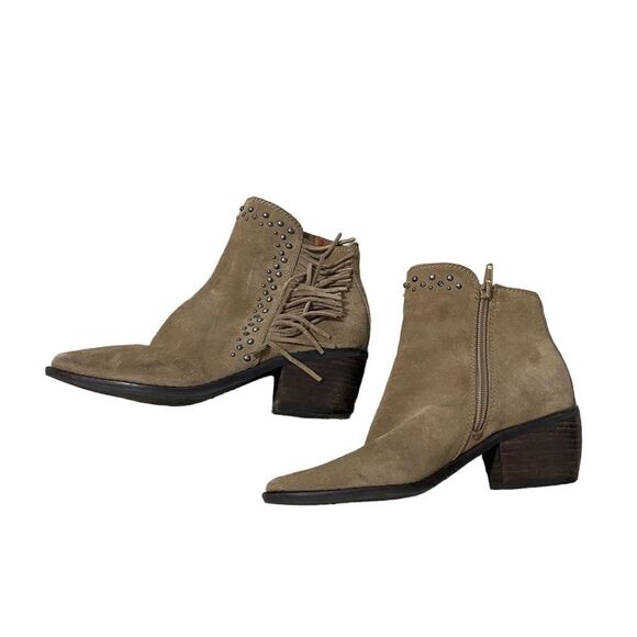 Lucky Brand Kaarina fringe studded ankle boots - Picture 5 of 6